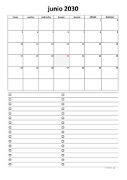 calendario junio 2030 07