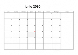 calendario junio 2030 08