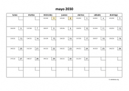 calendario mayo 2030 01