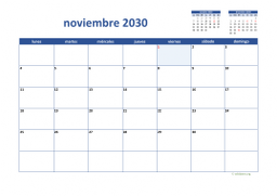 calendario noviembre 2030 02