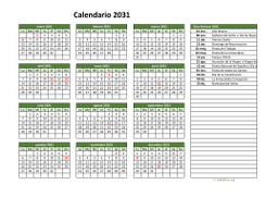 calendario anual 2031 02