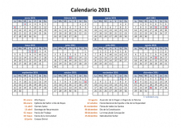 calendario anual 2031 05