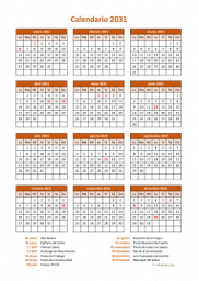 calendario anual 2031 07