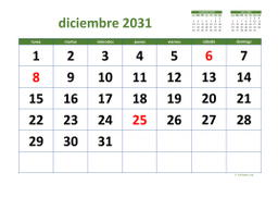 calendario diciembre 2031 03