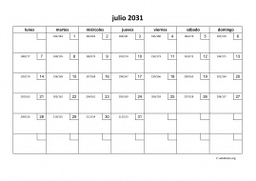 calendario julio 2031 01