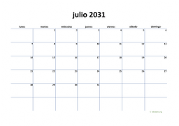 calendario julio 2031 04