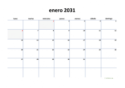 calendario mensual 2031 04