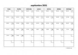 calendario septiembre 2031 01