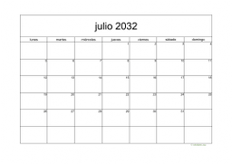 calendario julio 2032 05