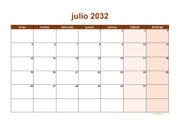 calendario julio 2032 06