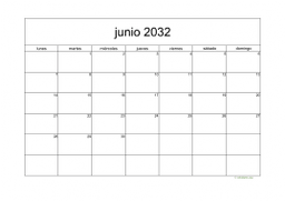 calendario junio 2032 05