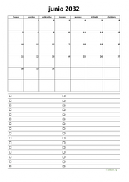 calendario junio 2032 07