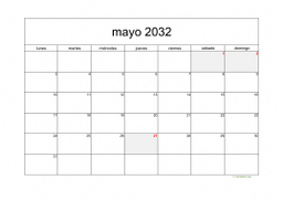 calendario mayo 2032 05