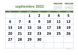calendario septiembre 2032 03
