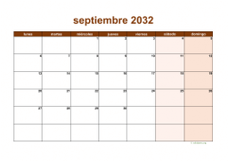calendario septiembre 2032 06