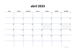 calendario abril 2033 04