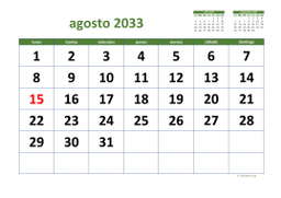 calendario agosto 2033 03