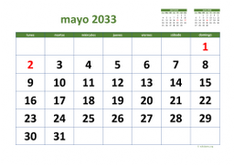 calendario mayo 2033 03