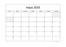 calendario mayo 2033 05