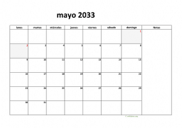calendario mayo 2033 08