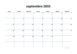 calendario septiembre 2033 04