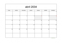 calendario abril 2034 05