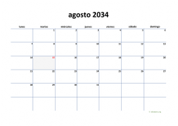calendario agosto 2034 04