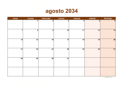 calendario agosto 2034 06