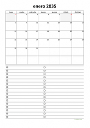calendario enero 2035 07