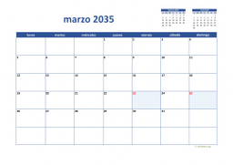 calendario marzo 2035 02