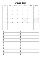 calendario marzo 2035 07