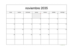 calendario noviembre 2035 05