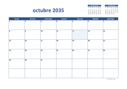 calendario octubre 2035 02