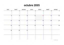 calendario octubre 2035 04