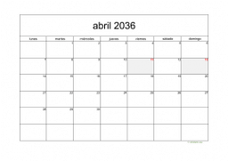 calendario abril 2036 05