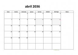 calendario abril 2036 08