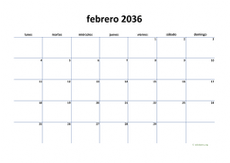 calendario febrero 2036 04
