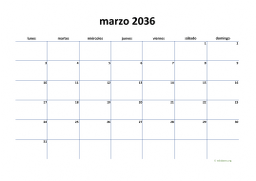 calendario marzo 2036 04