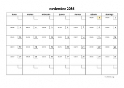 calendario noviembre 2036 01
