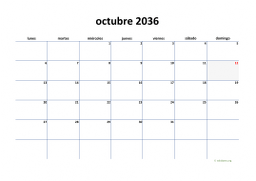 calendario octubre 2036 04