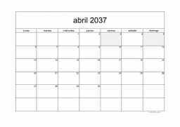 calendario abril 2037 05