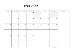 calendario abril 2037 08