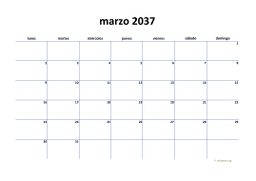calendario marzo 2037 04