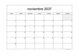 calendario noviembre 2037 05