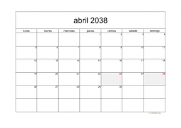 calendario abril 2038 05