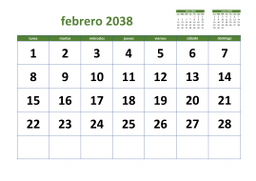calendario febrero 2038 03