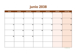 calendario junio 2038 06
