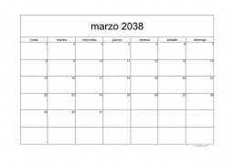 calendario marzo 2038 05