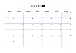 calendario abril 2040 04