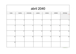 calendario abril 2040 05